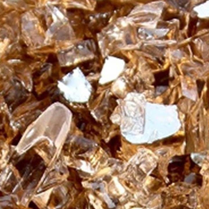 HomeRoots - Wholesale Fire Pit - Copper Round Reflective Fire Pit Glass4