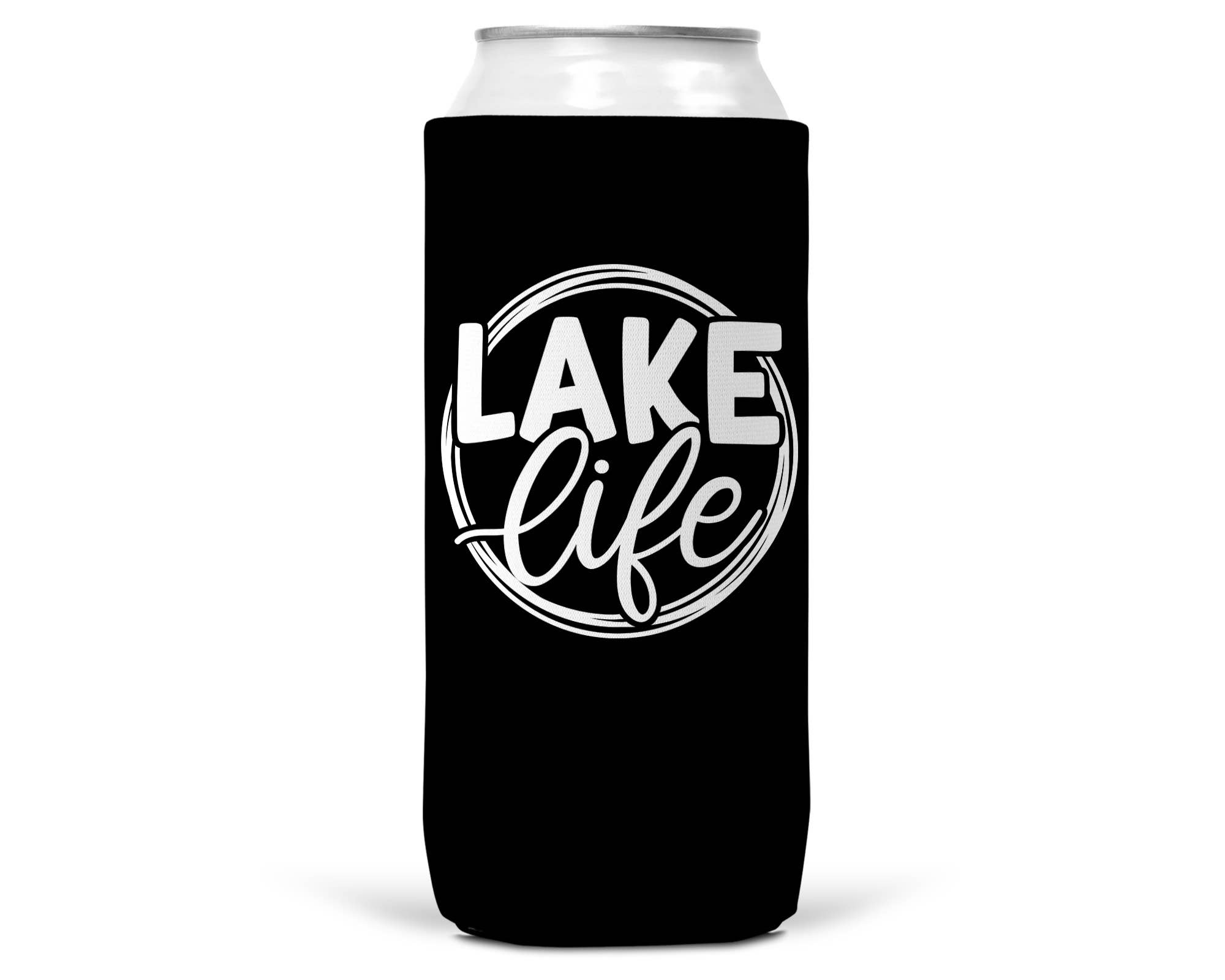 Wi-Wear - Wholesale Drink Huggers & Koozies - Lake Life SLIM CAN Coozie / Koozie for 12 Oz Slim Can0