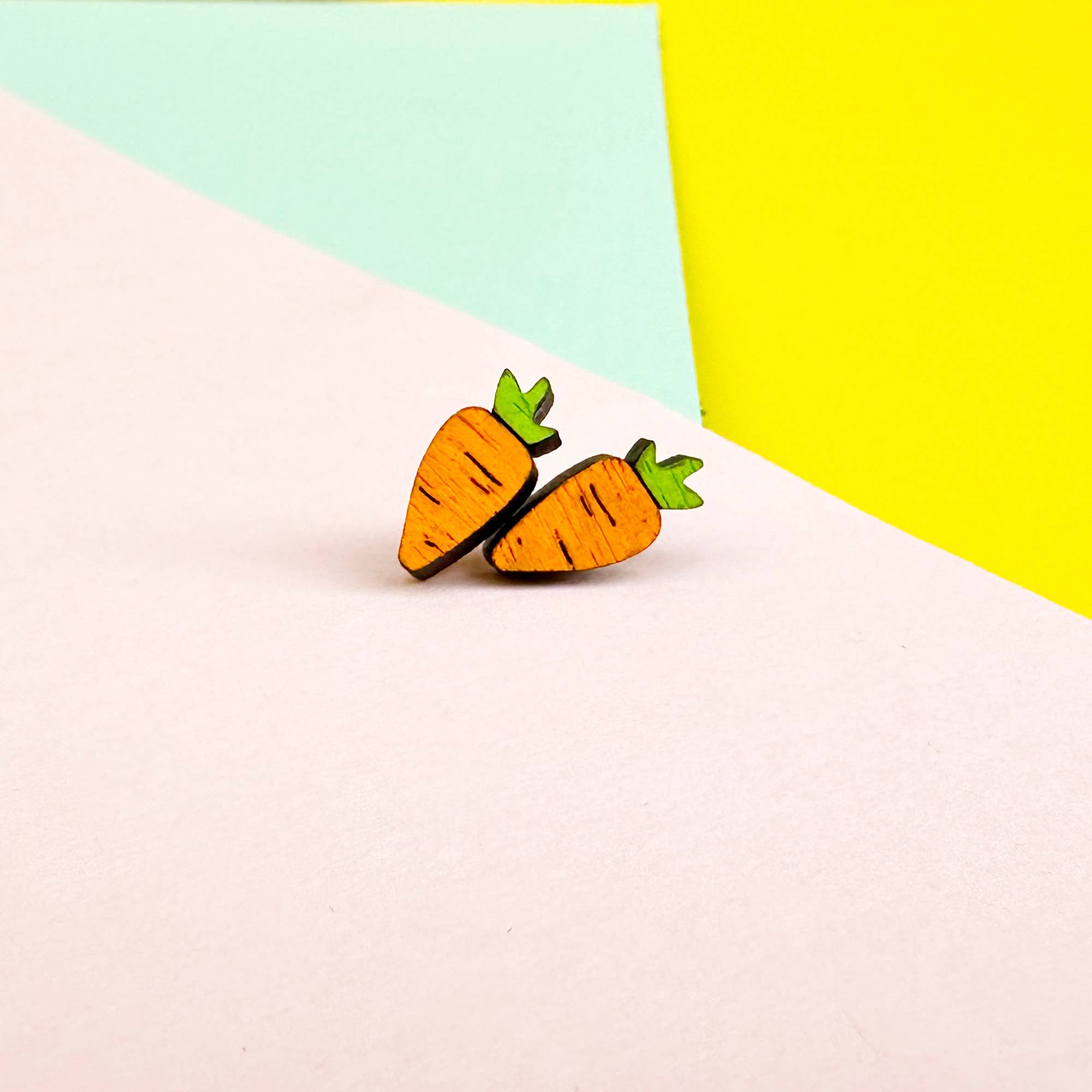 Silly Loaf - Wholesale Stud/Post Earrings - Easter Carrot Stud Earrings2
