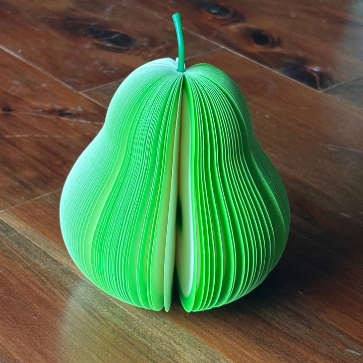 SomeFinn - Wholesale Notepad - Green Pear - Shaped 3.5" Notepads