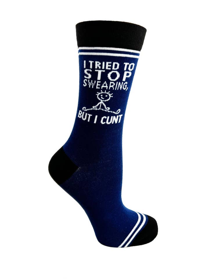 Fabdaz - Wholesale Socks - Unisex - I Tried to Stop Swearing, But I Cunt - Hey Now Unisex Crew Socks