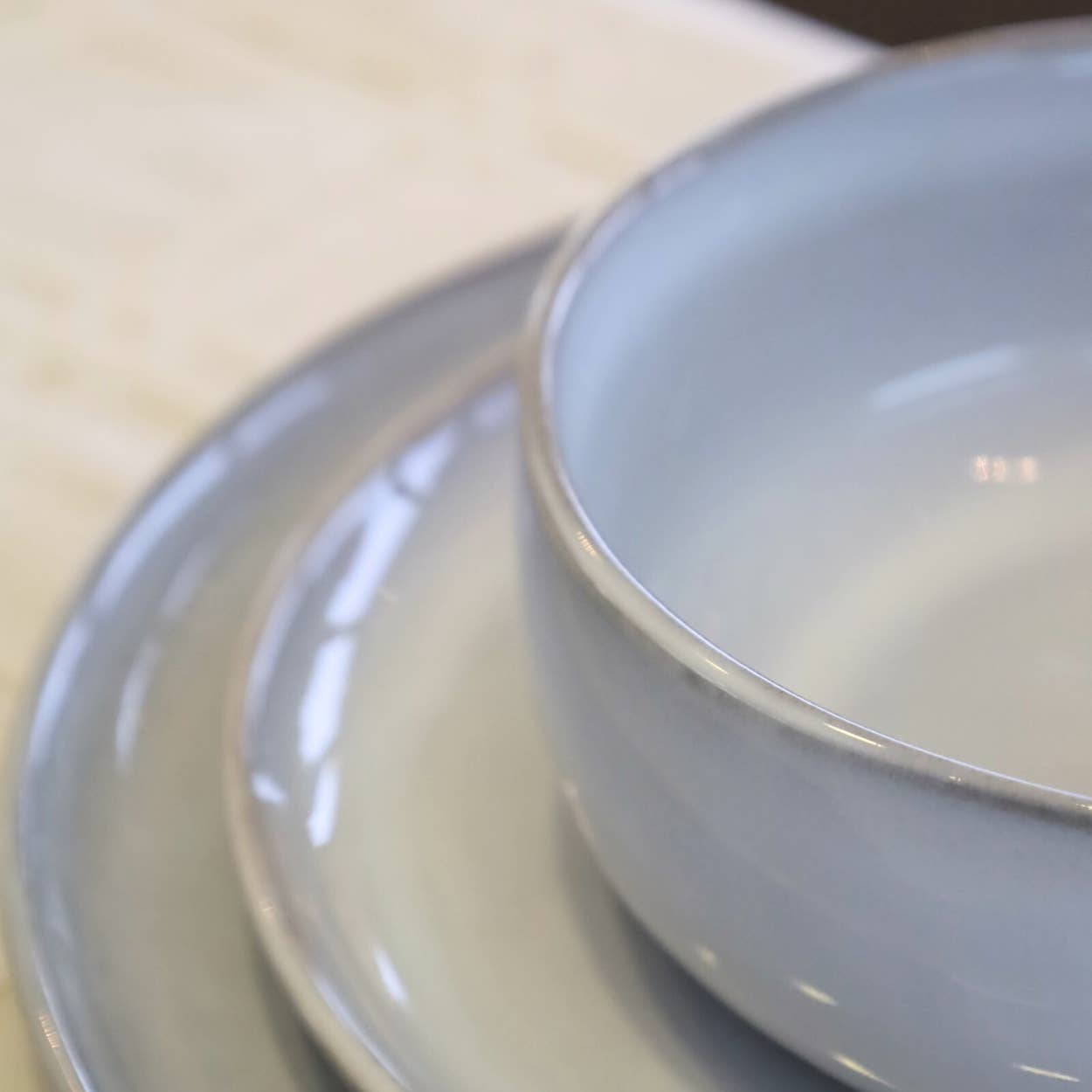 Nosse Ceramics - Wholesale Dinnerware Set - 12 Pcs Dinner Set - Svelte Stone3