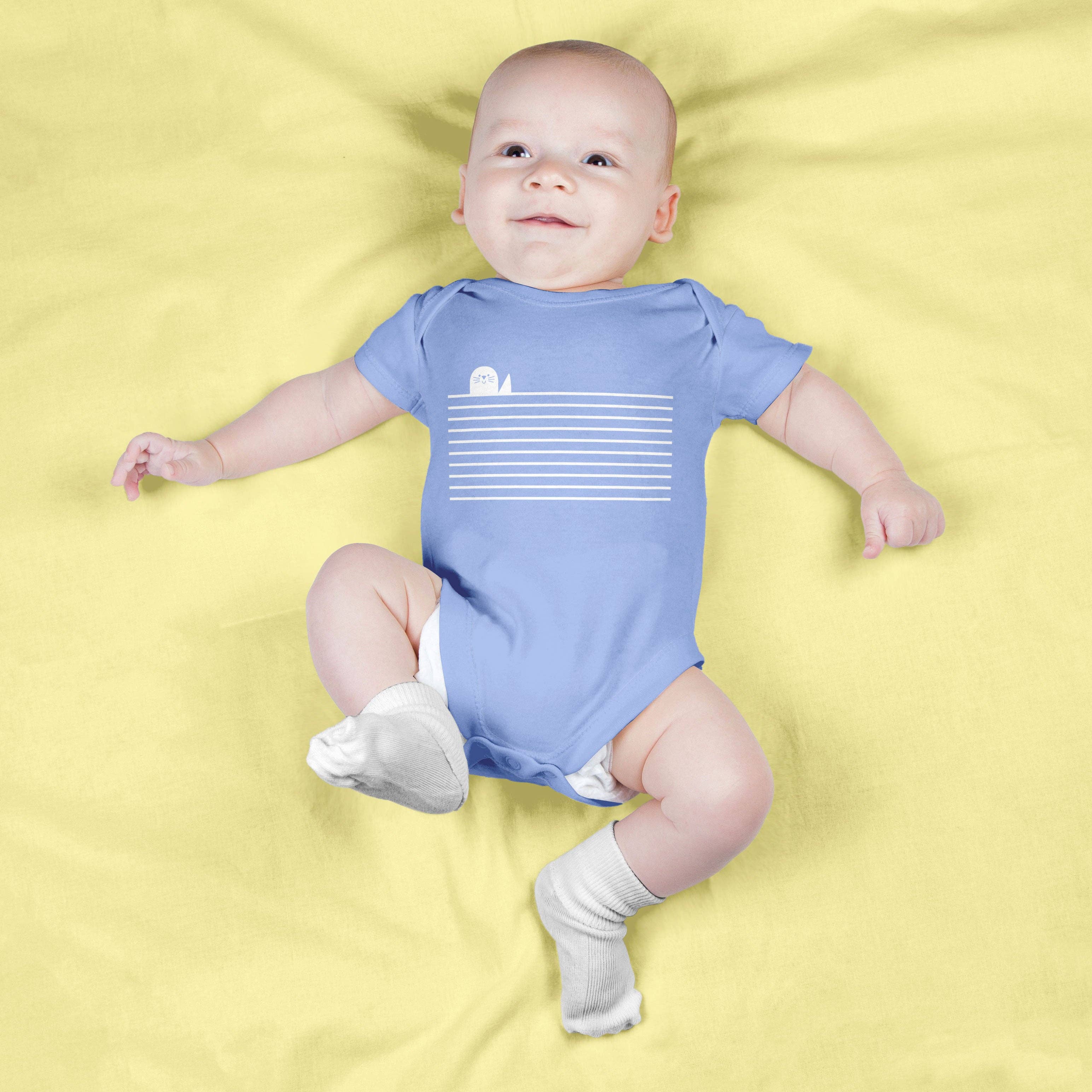 Sincerely, Rob - Wholesale Bodysuit (Non-Footed) - Baby - "Sealutations" Baby Bodysuit Onesie2