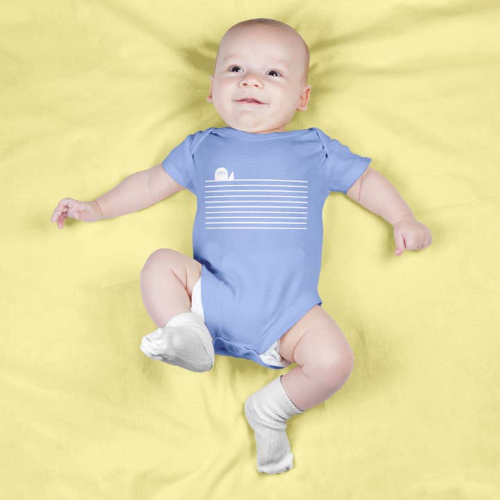 Sincerely, Rob - Wholesale Bodysuit (Non-Footed) - Baby - "Sealutations" Baby Bodysuit Onesie2