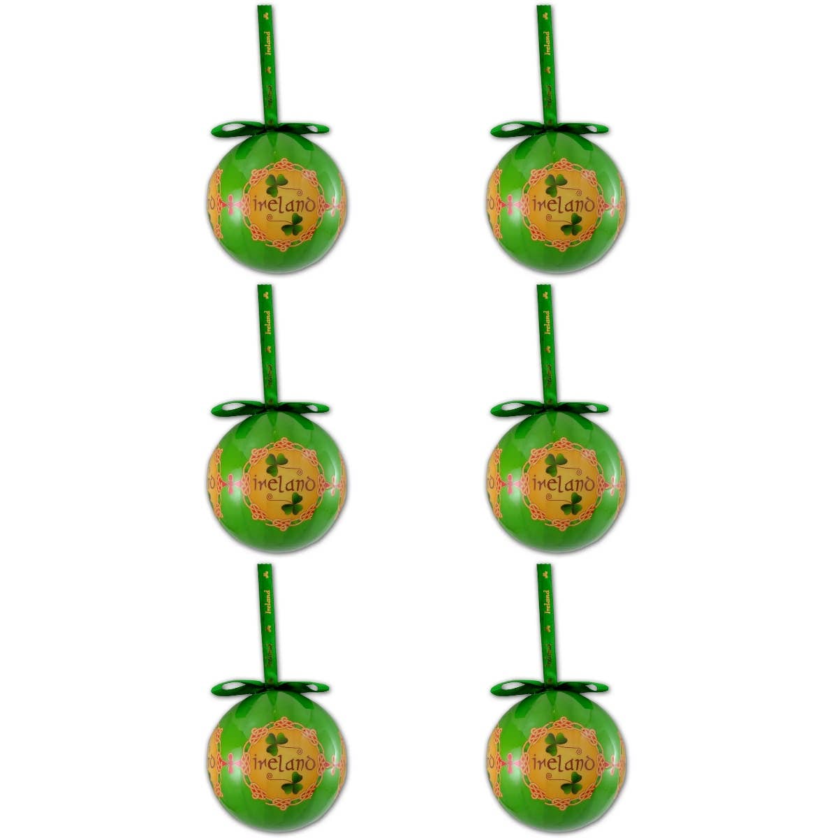 Dublin Gift Company – Engroshandel Pynt – Shamrock Designed Ireland Bauble6