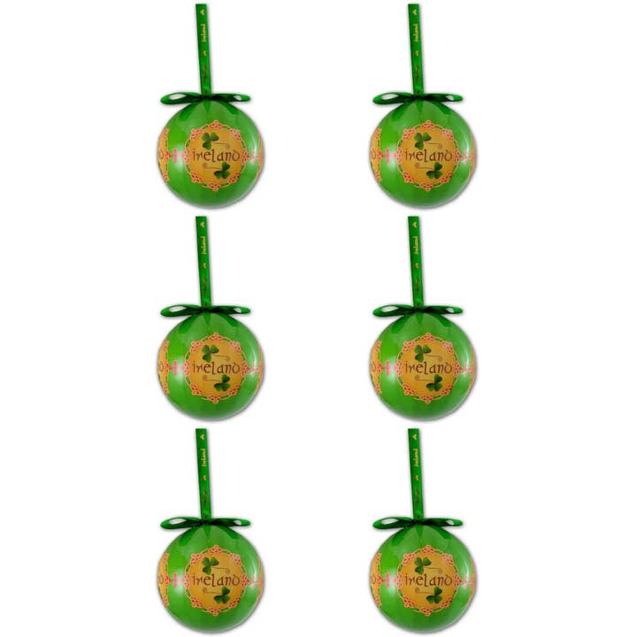 Dublin Gift Company – wholesale Prydnad – Shamrock Designed Ireland Bauble6