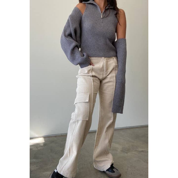 Et Clet - Wholesale Pants - Women's - CORDUROY CARGO PANTS5