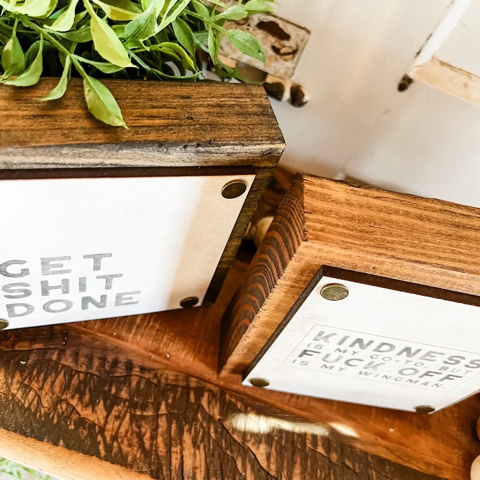 WillowBee Signs & Designs - Wholesale Desk/Tabletop Sign - Funny Mini Wood Block Sign6