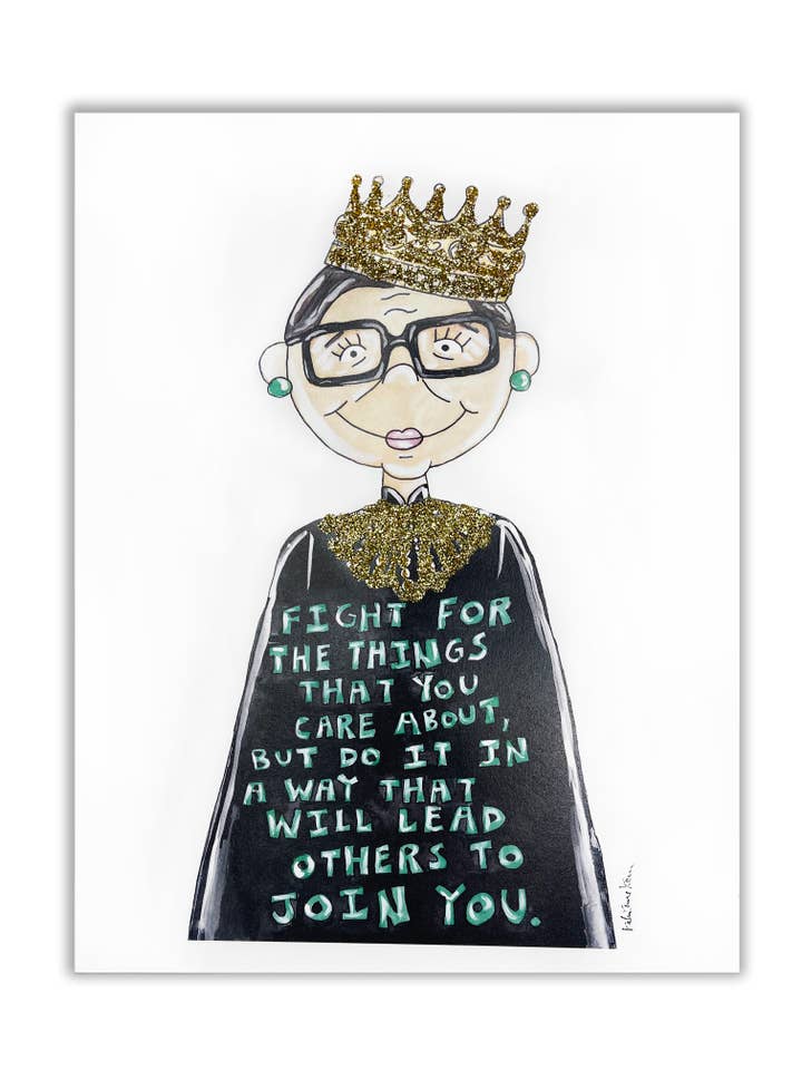 Ruth Quotar Glitter Art Print por atacado de KAHRI