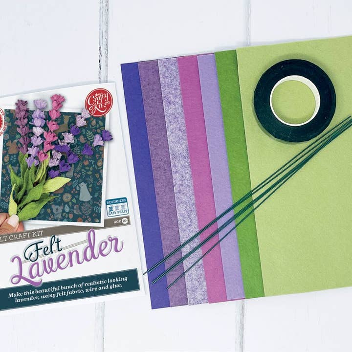 The Crafty Kit Company - Wholesale DIY craft kit - Felt Lavender Flower Craft Kit3