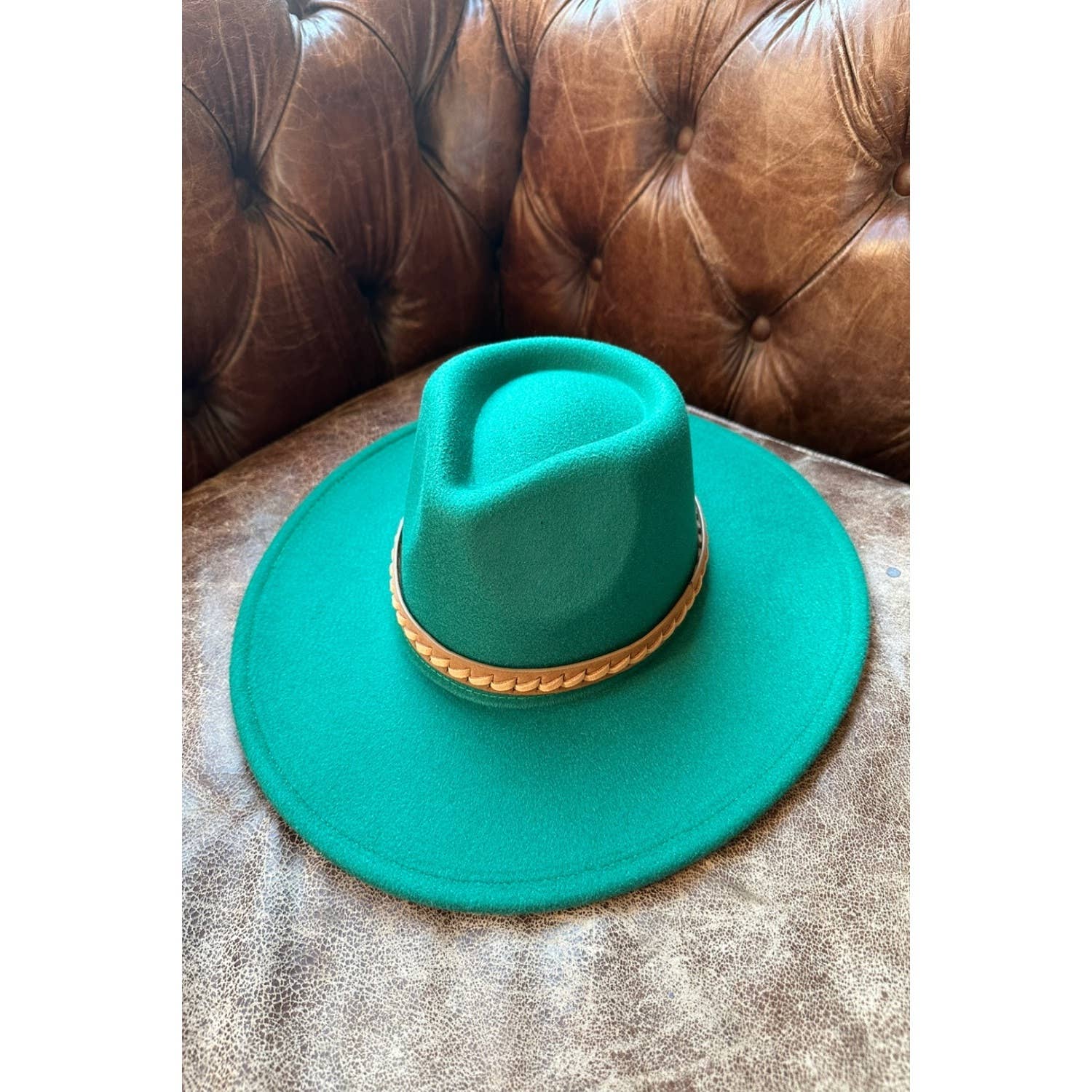 Bella Betty – wholesale Fedora – Women’s – Wide Brim Vegan Felt Rancher Hat with Braid Leather20