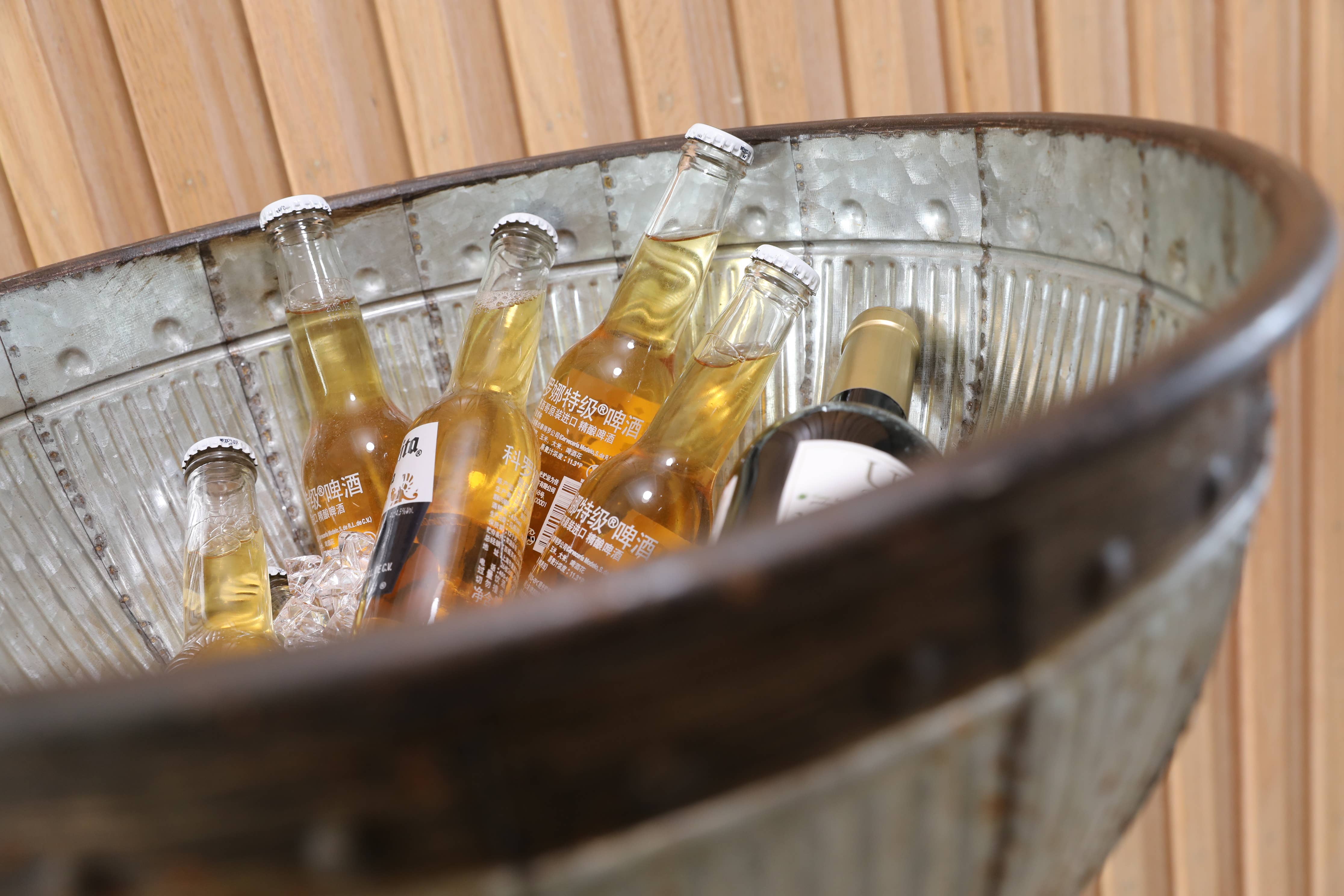 Quickway Imports - Wholesale Cooler/cooler bag - Galvanized Metal Beverage Cooler Tub with Stand4