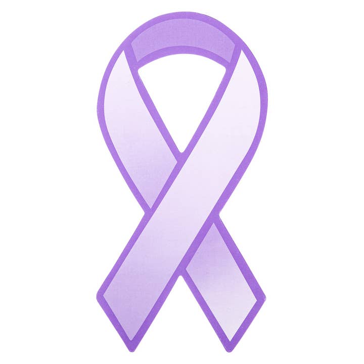 The Awareness Company - Wholesale Ribbon - Gift Wrapping - Purple Ribbon Paper Donation Ribbons (50/Pack)