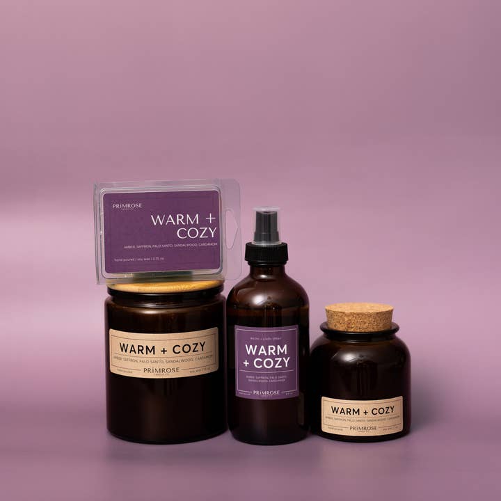 Primrose Candle Company - Wholesale Jar/Filled Candle - WARM + COZY1