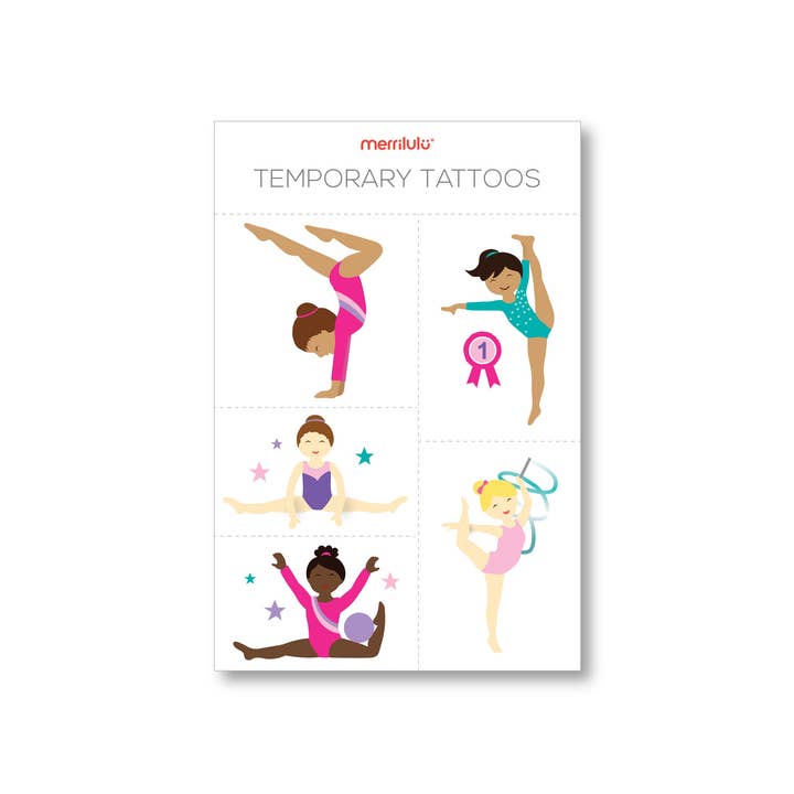 REMOVED BRAND - Wholesale Temporary Tattoo - Kids - Gymnastics - Tattoos, 2 sheets