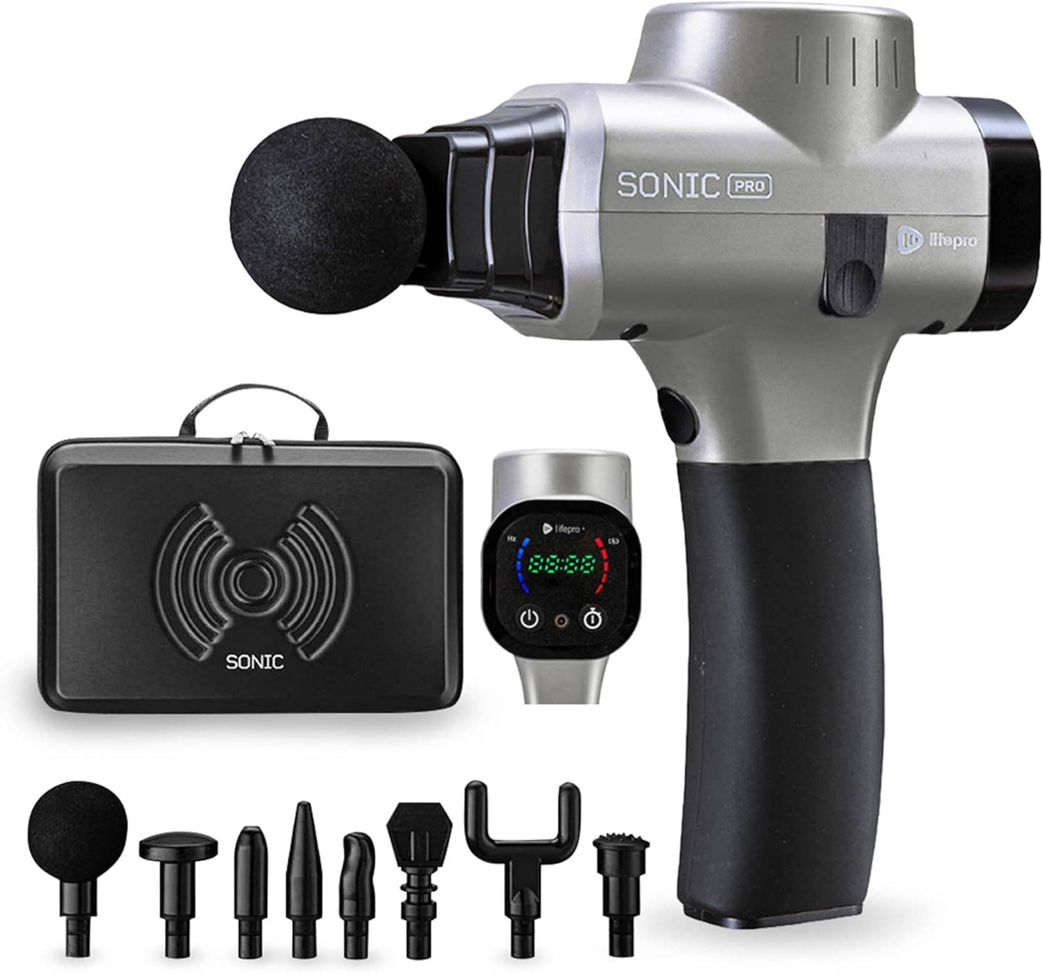 LifePro - Wholesale Body Massager - LifePro Sonic Pro Massage Gun – Deep Tissue Percussion 8