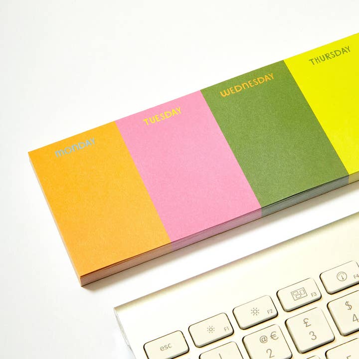 Raspberry Blossom - Wholesale Notepad - Rainbow Keyboard Jot Pad (HAP17)3