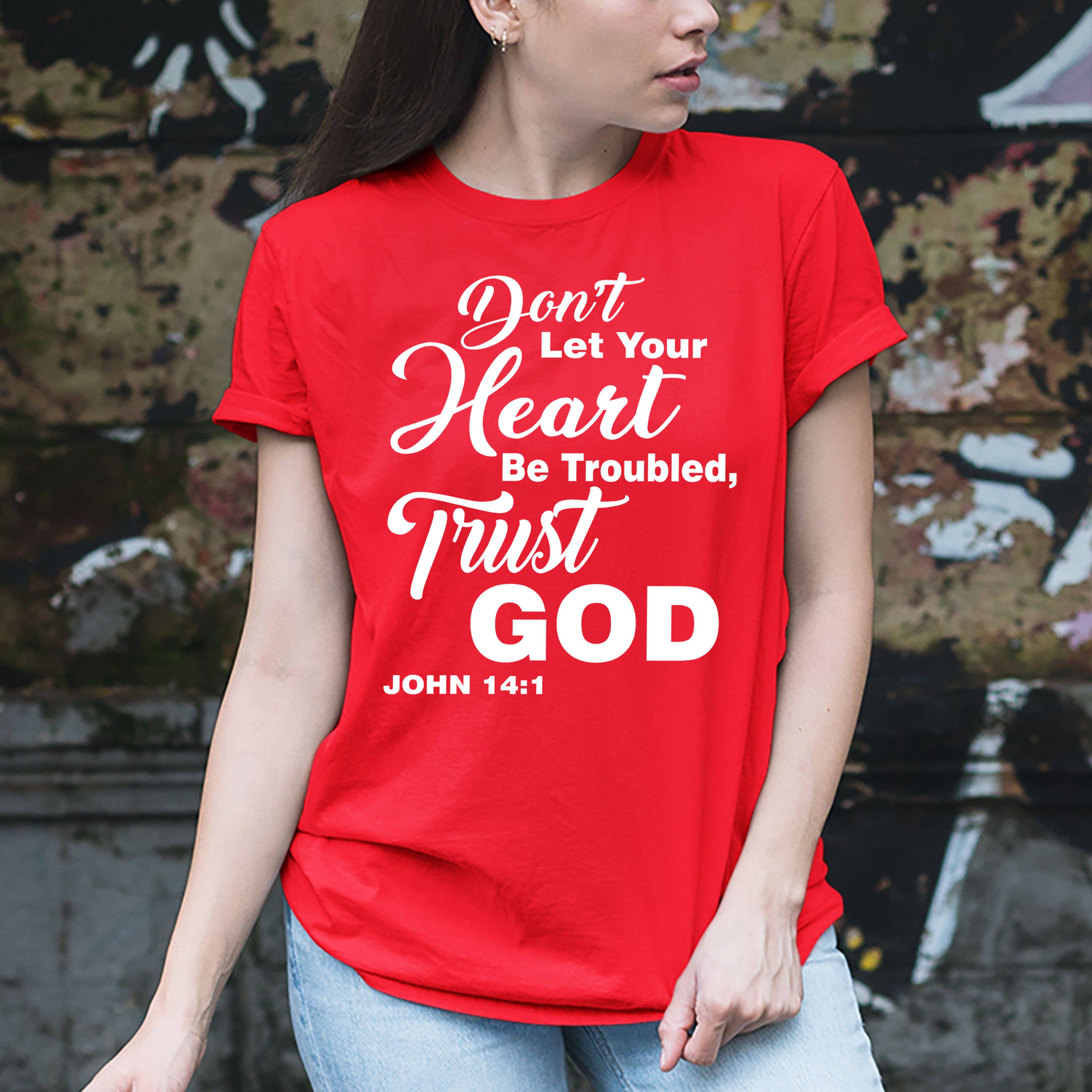 LA Shirt Company - Wholesale Screen Printed T-Shirt - Women's - Trust God - Graphic Tee Shirt - Tshirt1