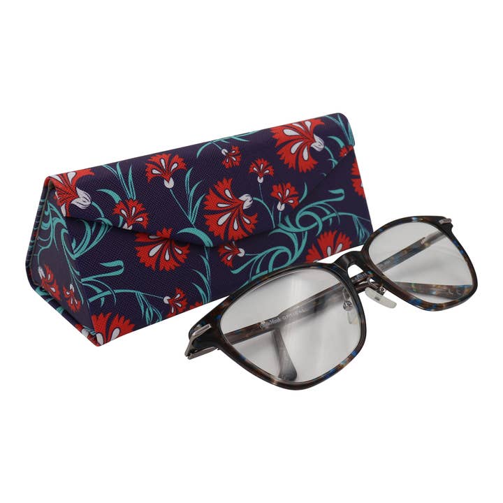 Real Sic - Wholesale Eyewear Cases & Holders - Unisex - Carnation Glasses Case - Vegan Leather Folding Hard Case