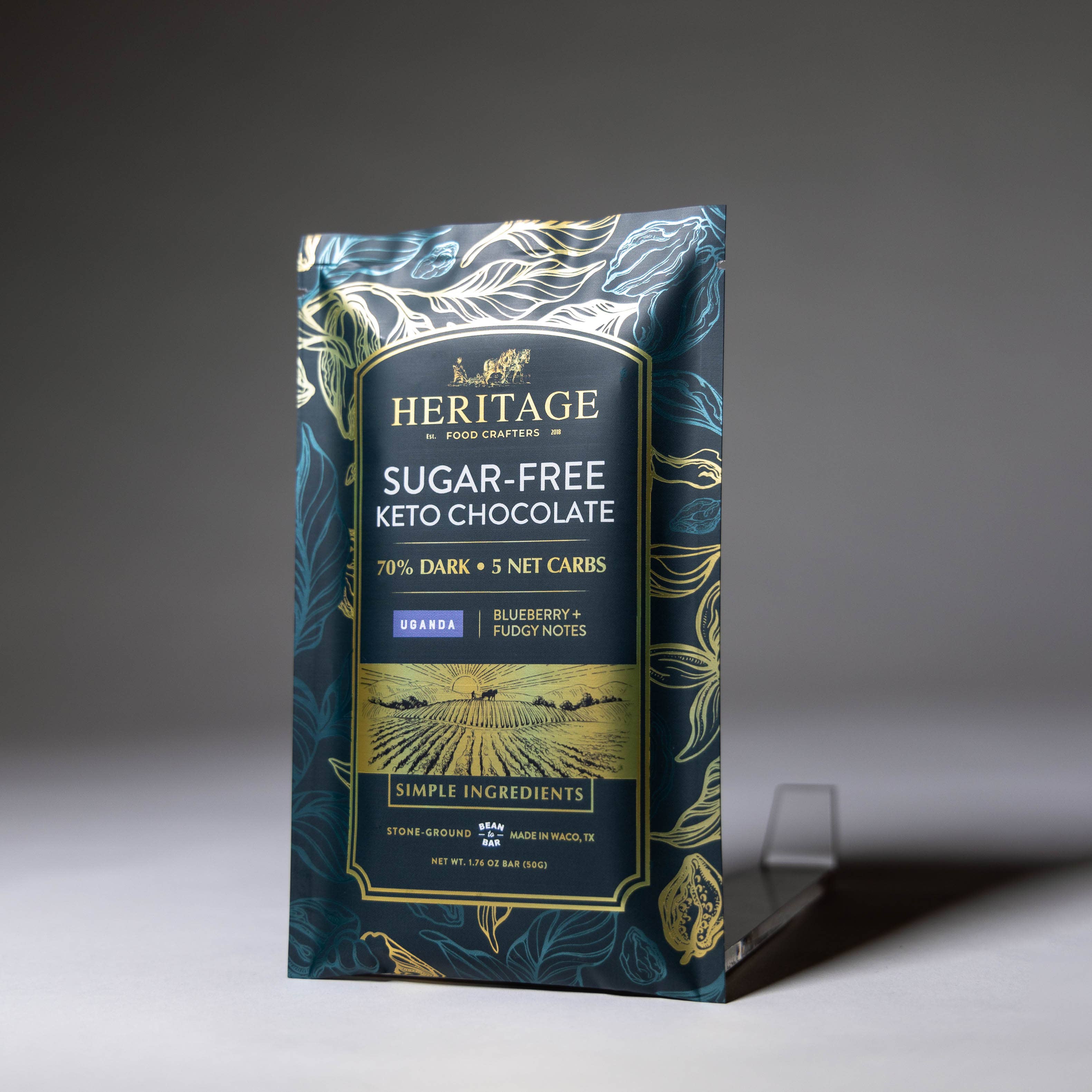 Heritage Food Crafters - Wholesale Chocolate Bar - 70% Uganda Dark 50g - Award-Winning Craft Chocolate Bars4