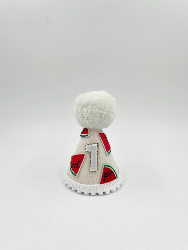 One in a Melon felt hat (Style 2) for wholesale by Nash and Willow