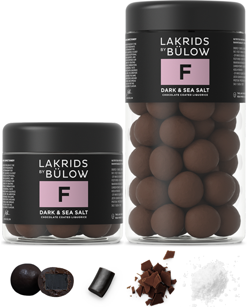 Lakrids by Bülow - Wholesale Chocolate Covered Sweets - F - DARK SEA SALT Chocolate Coated Gourmet Licorice4