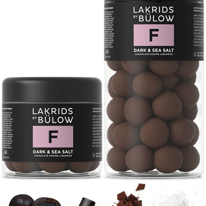 Lakrids by Bülow - Wholesale Chocolate Covered Sweets - F - DARK SEA SALT Chocolate Coated Gourmet Licorice4
