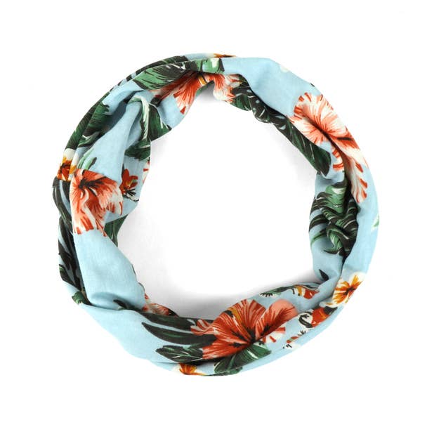 Selini New York - Wholesale Fashion Headband - Women's - Ladies Summer/Spring Floral and Teal Headband