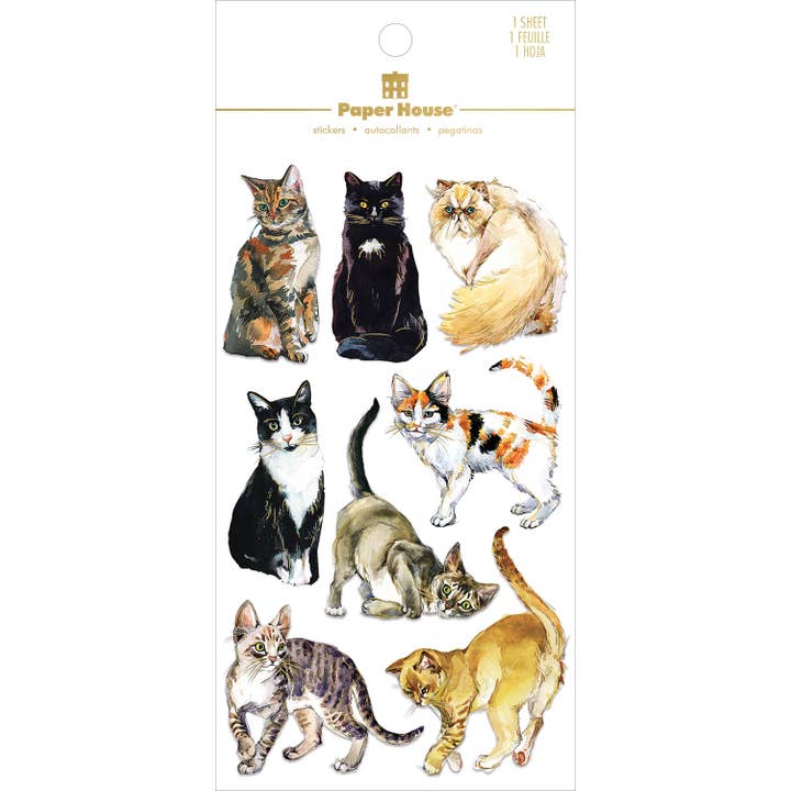 Paper House Productions - Wholesale Sticker - Cats Dimensional Scrapbooking Stickers