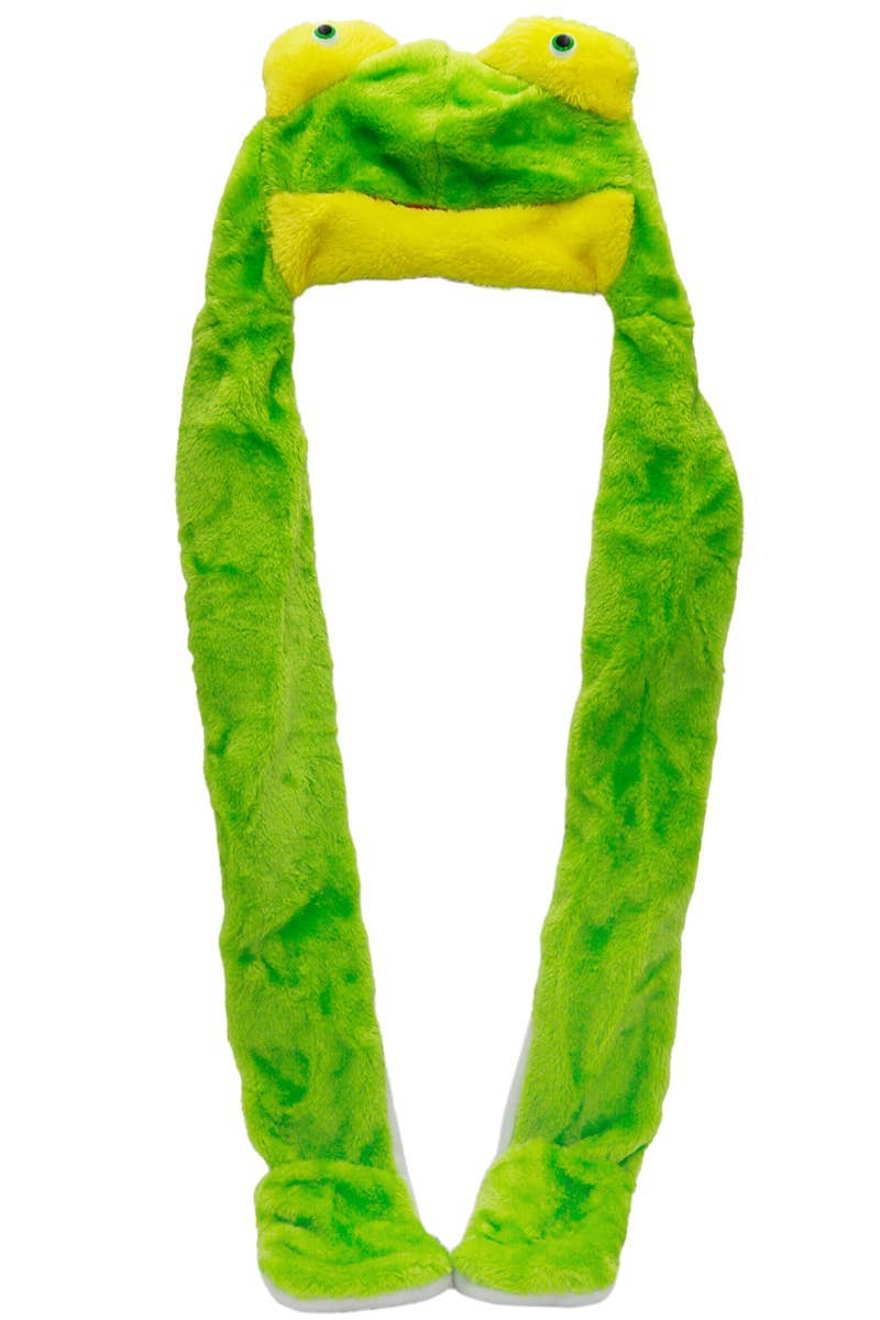 ASSORTED Animal Pals Fuzzy Plush Hat With Long Ear Flaps for wholesale on Faire11