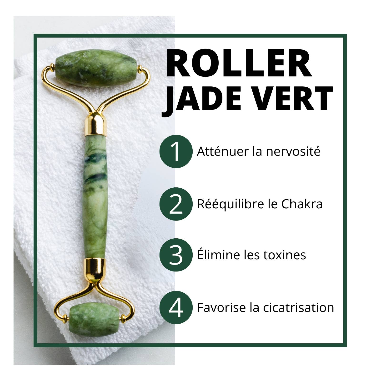 Zen'Arôme - Wholesale Gua Sha Tool - Gua Sha and Green Jade Roller - Stone Beauty Accessory15