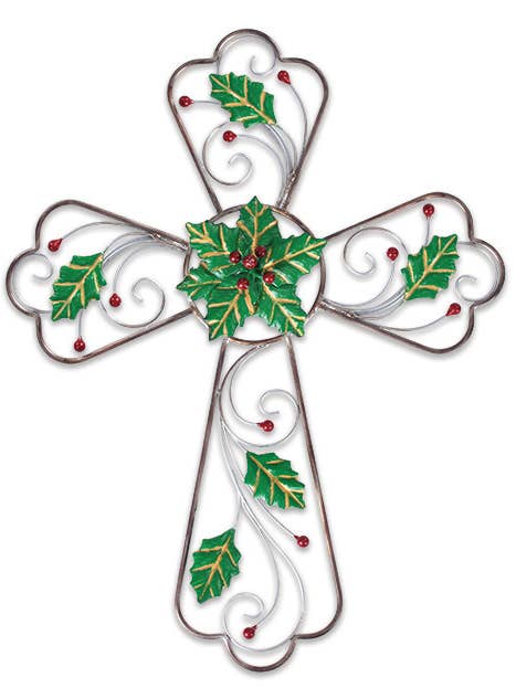 Cruz de Pared de Navidad de 21" - Metal para venta al por mayor de H.J. SHERMAN COMPANY, INC.