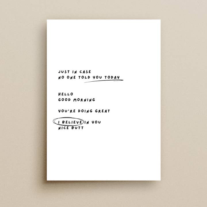 Nel caso nessuno te l'abbia detto oggi Stampa per la vendita all'ingrosso da parte di My Hygge Shop