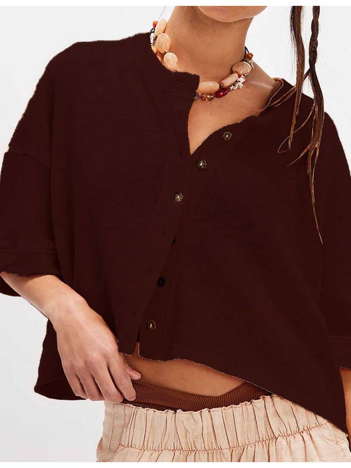 Sweetkama - Wholesale Cardigan - Women's - Ladies Solid Color Midi Sleeves Knitted Cardigan21