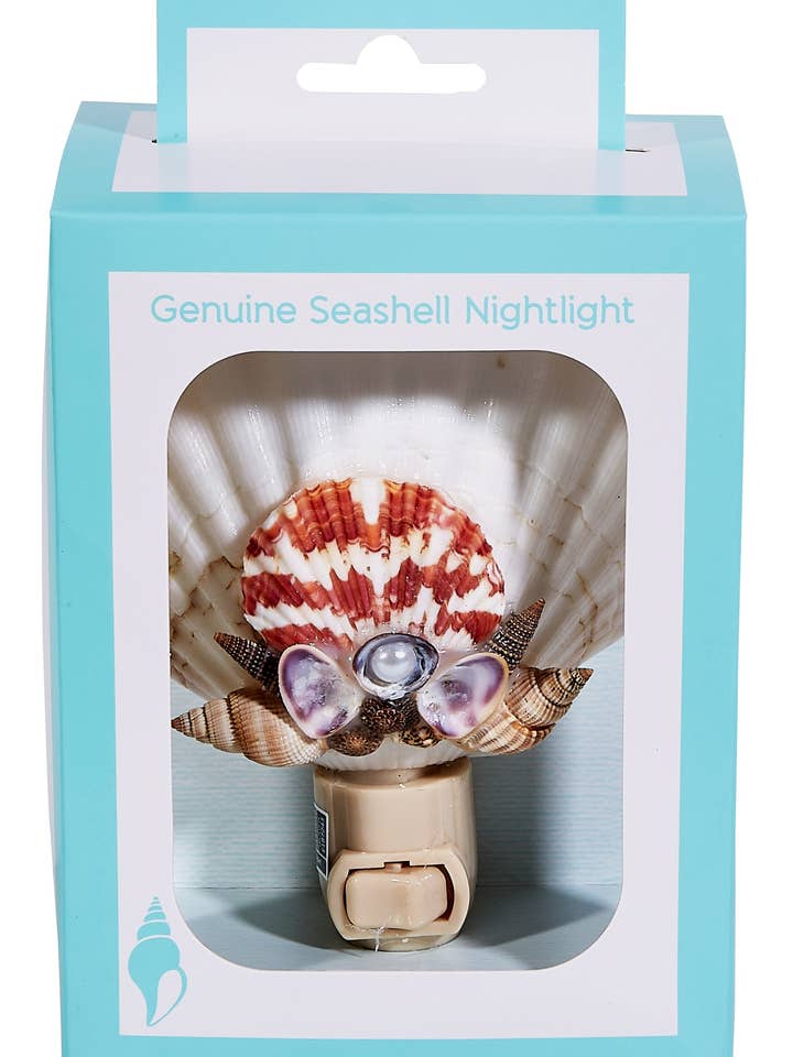 Irish Deep w/ Clam Crown LED Boxed Night Light for wholesale by HS Seashells