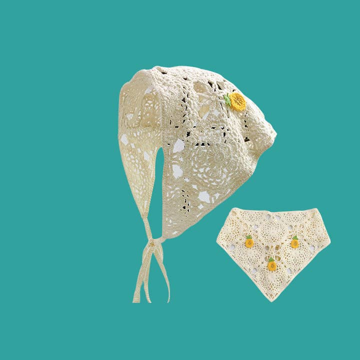 Funkyrel® Atzbranding Limited - Wholesale Haarband - Dames - Gehaakte hoofdband met fruitaccenten in wit2