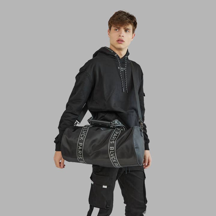 Bolsa de lona negra de nylon para venta al por mayor de Blvck Paris