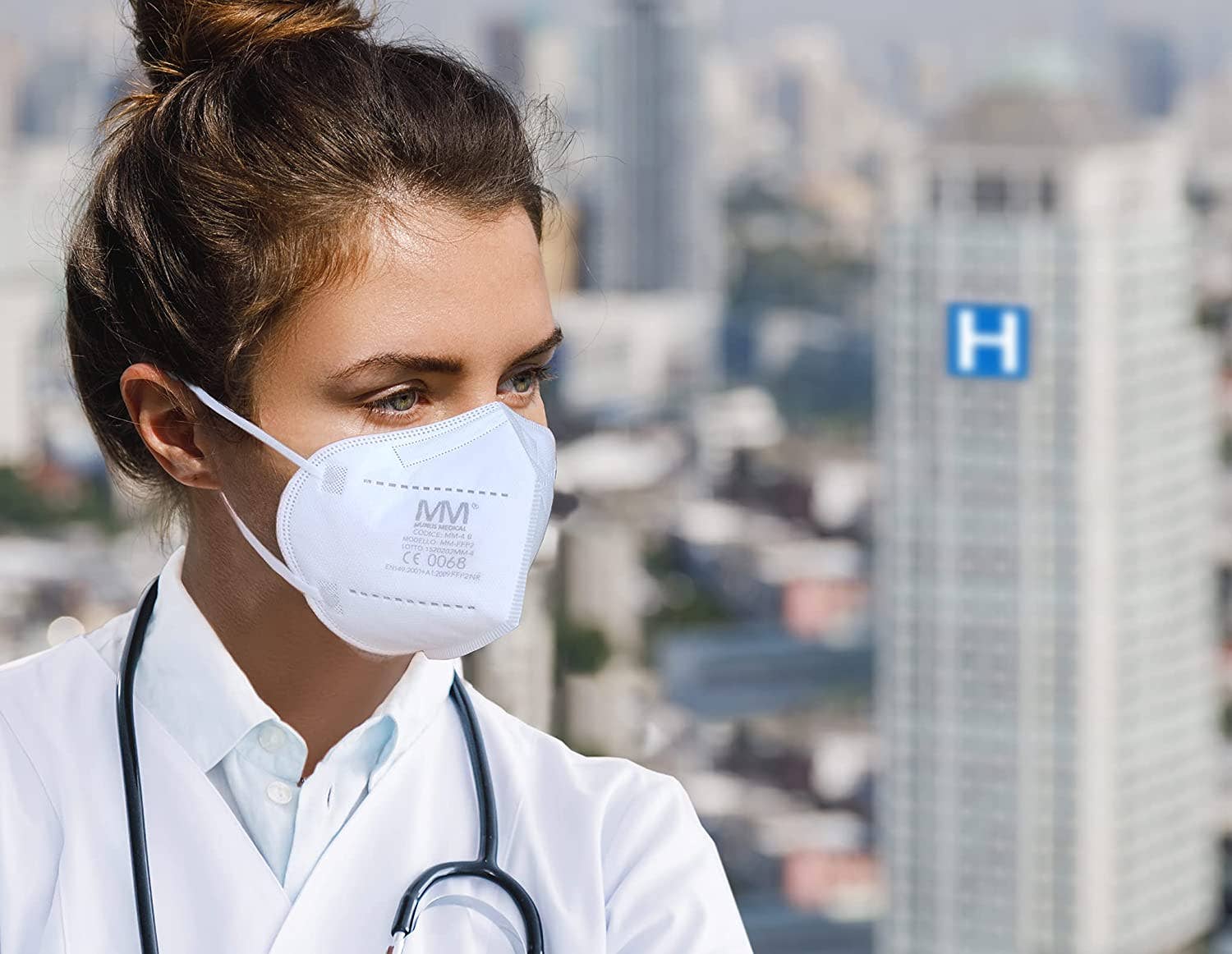 Munus Medical - Wholesale Protective Face Mask/Shield - FFP2 MM-4A RESPIRATOR - WHITE COLOR - Munus Medical11