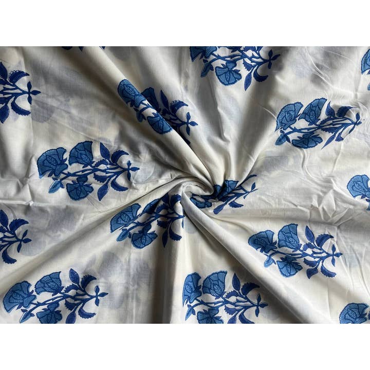 Bhawana Handicrafts - Wholesale Textielverf - Traditionele printstof Indiase katoenstof met bloemenprint