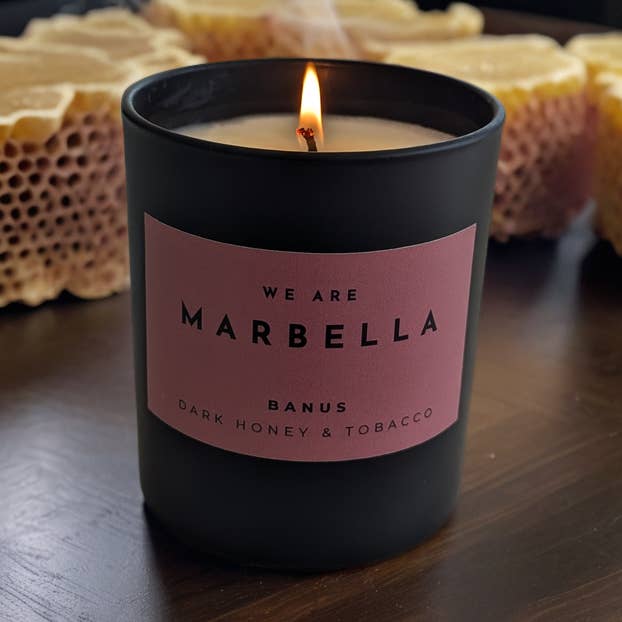 Banus - Dark Honey & Tobacco - Luxury Candle for wholesale by We Are Marbella