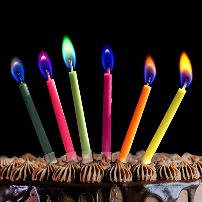 JII - Wholesale Cake Candle - Colorflame Birthday Candles in 26 Piece Counter Display31