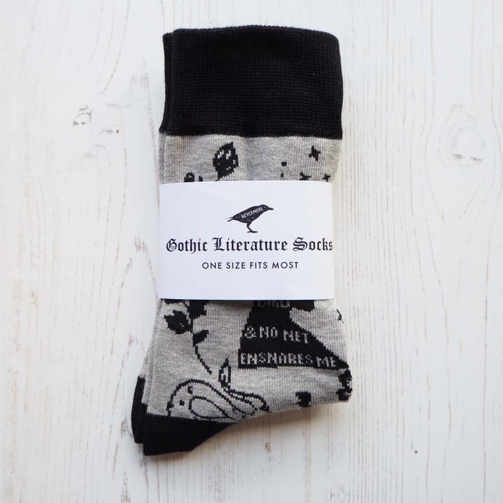 LiteraryEmporium - Wholesale Socks - Unisex - Gothic Literature Patterned Socks