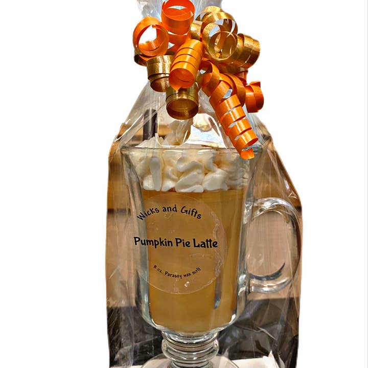 Wicks and Gifts - Wholesale Novelty Candle - Pumpkin Pie Latte-Dessert Candle Drink1
