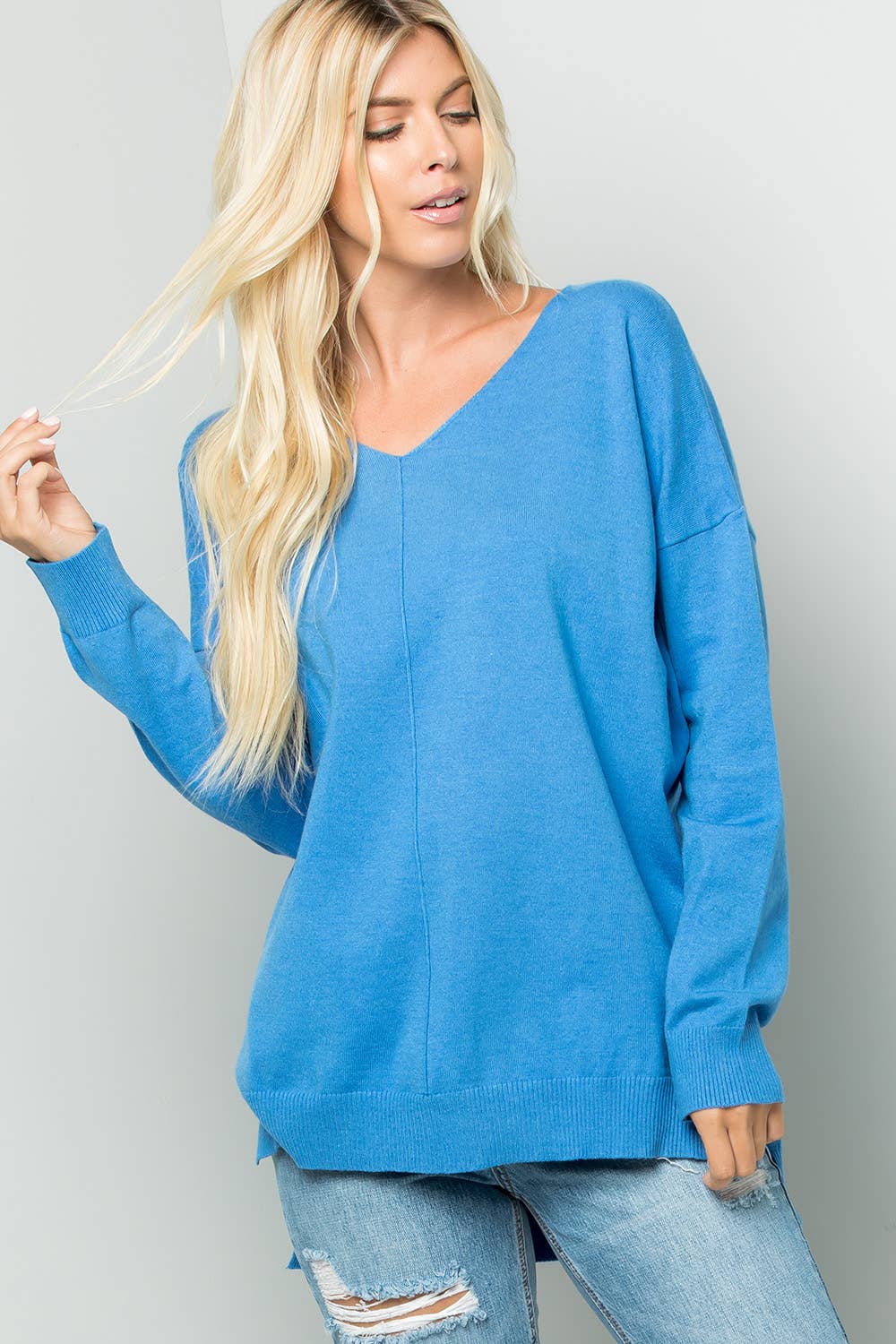 Sweet Lovely by Jen - Wholesale Tunic Sweater - Women's - PLUS SIZE  COZY KNIT SWEATER28