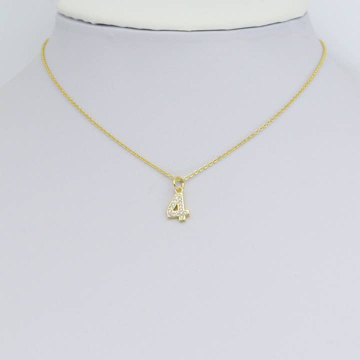 BestBeads&Beyond - Wholesale Individual Charm/Pendant - Clear CZ Ten Arabic Numer Charm Pendant, Sku#LX798