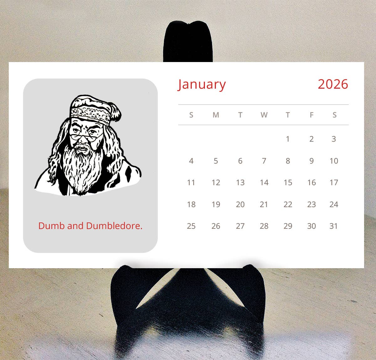 Design Corner - Vendita all'ingrosso Calendario - Calendario da scrivania Harry Potter 20260
