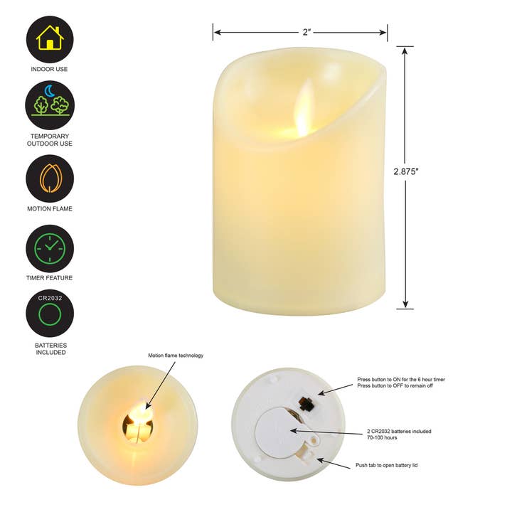 LumaBase - Wholesale Flameless Candle - Battery Operated LED Votive Candles - Set of 63