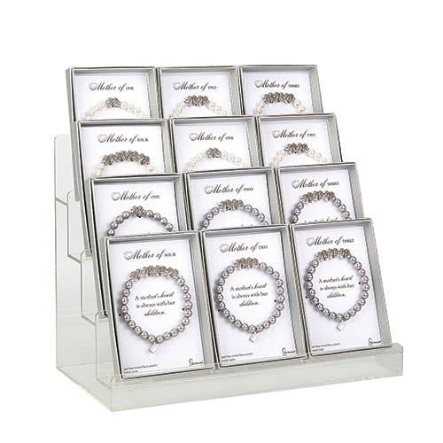 Mother of Bracelet, 24-piece Set with Display for wholesale by Roman