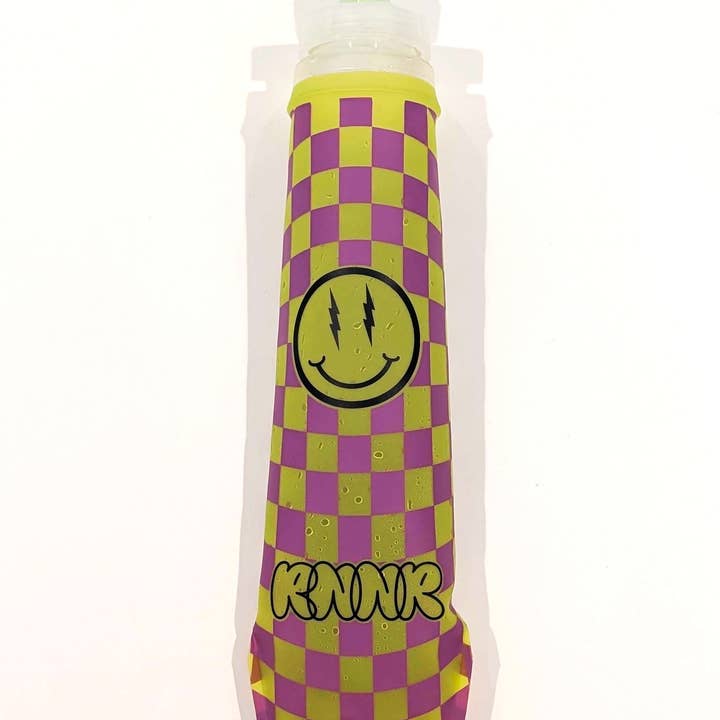 Soft Flask Bottle- Checkered Lime 2 PACK for wholesale by rnnr