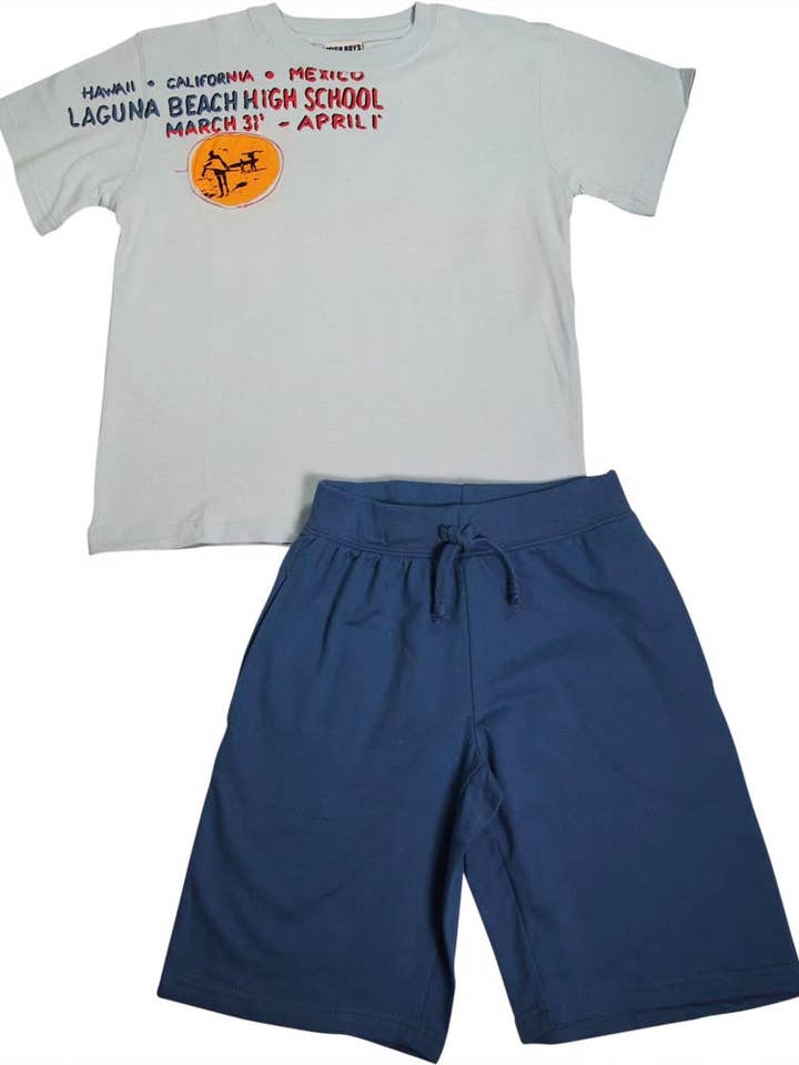 Eastern Off Price – Engroshandel Top- og shortssæt – til børn – Mish Mish småbørn & dreng bomuld kortærmet sæt26